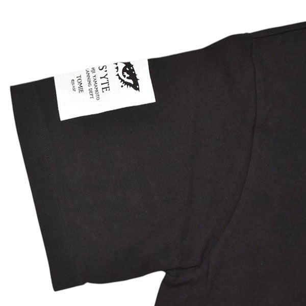 S'YTE Yohji Yamatoto 和柄プリント　ブラック　長袖Tシャツ S'YTE × Kazuo Kamimura Collaborate Collection | Yohji