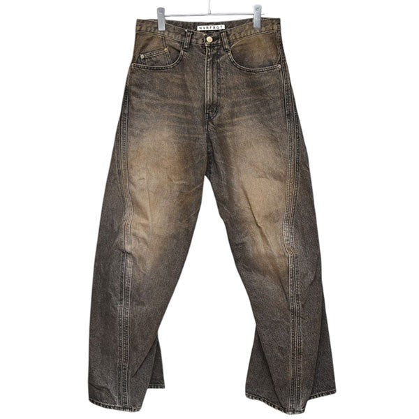 NVRFRGT 2024AW 3D TWISTED WIDE LEG JEANS ツイストワイドデニムパンツ NF242P04D 古着・中古-1枚目のアイテム画像