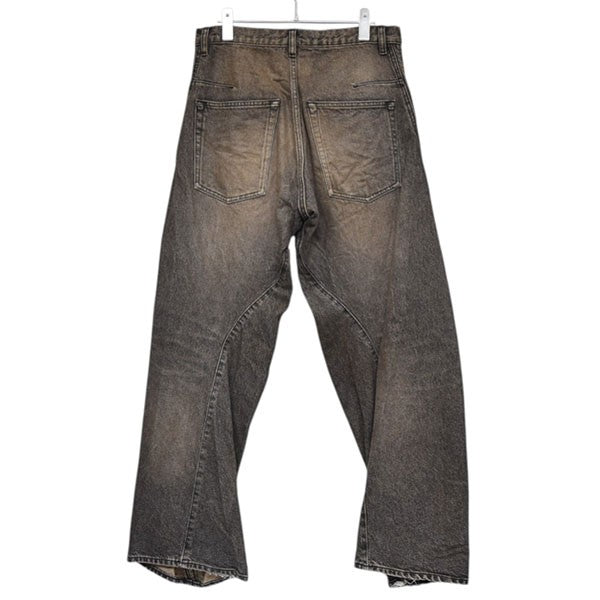 NVRFRGT 2024AW 3D TWISTED WIDE LEG JEANS ツイストワイドデニムパンツ NF242P04D 古着・中古-2枚目のアイテム画像