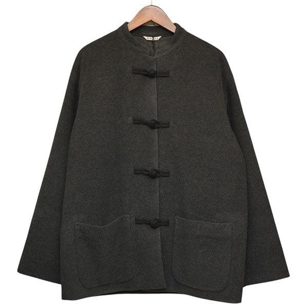 AURALEE×スタイリスト私物 2020AW CASHMERE WOOL MOSSER CHINA BLOUSON カシミヤ混ぜウールチャイナジャケット A20AB02SS 古着・中古-1枚目のアイテム画像