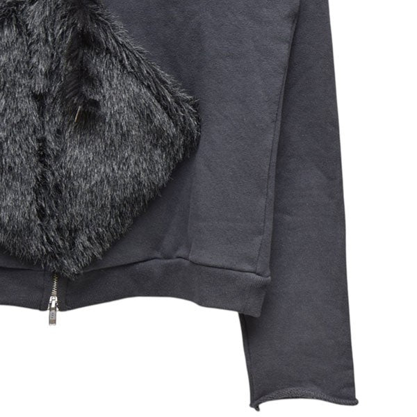 BLANK 2024AW DIAMOND FUR HOODIE ファーデザインジップパーカー スウェット 024005004002000001 古着・中古-4枚目のアイテム画像