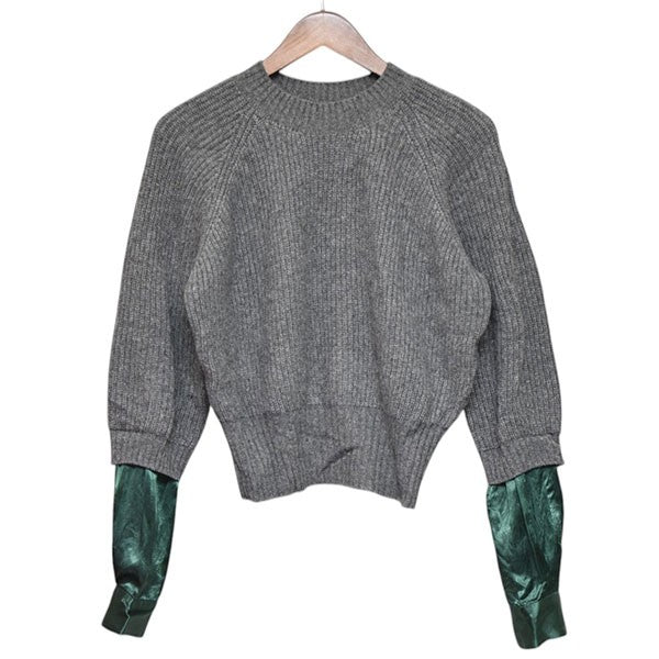 UNDERCOVER 2023AW SHIRTS LAYERED SWEATER シャツレイヤードニットセーター UP2C1908 古着・中古-1枚目のアイテム画像