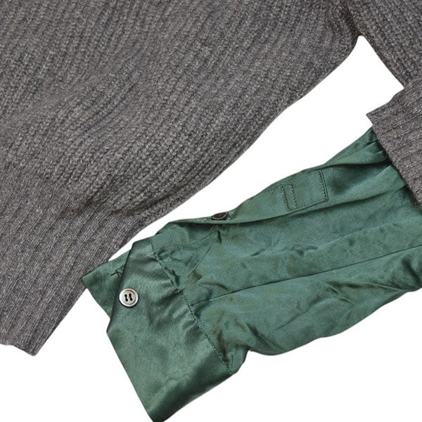 UNDERCOVER 2023AW SHIRTS LAYERED SWEATER シャツレイヤードニットセーター UP2C1908 古着・中古-4枚目のアイテム画像