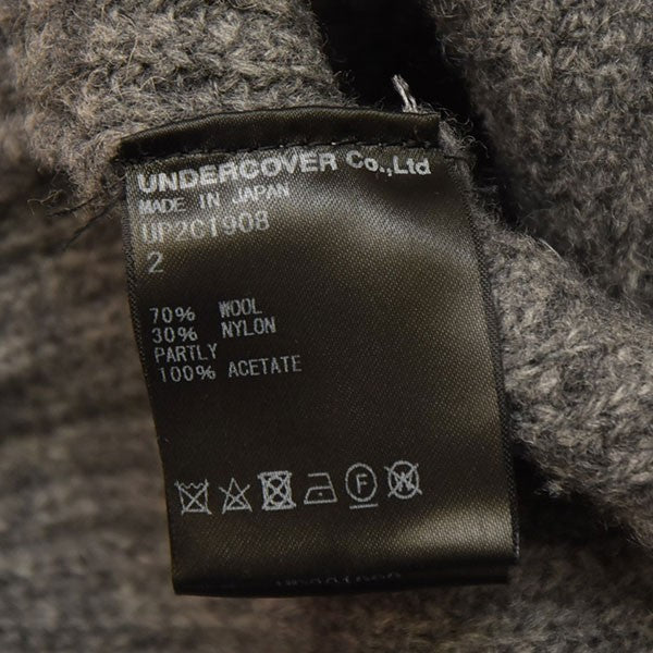 UNDERCOVER 2023AW SHIRTS LAYERED SWEATER シャツレイヤードニットセーター UP2C1908 古着・中古-6枚目のアイテム画像