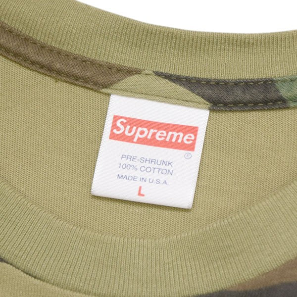 Supreme(シュプリーム) カモフラクルーネックTシャツ カーキ