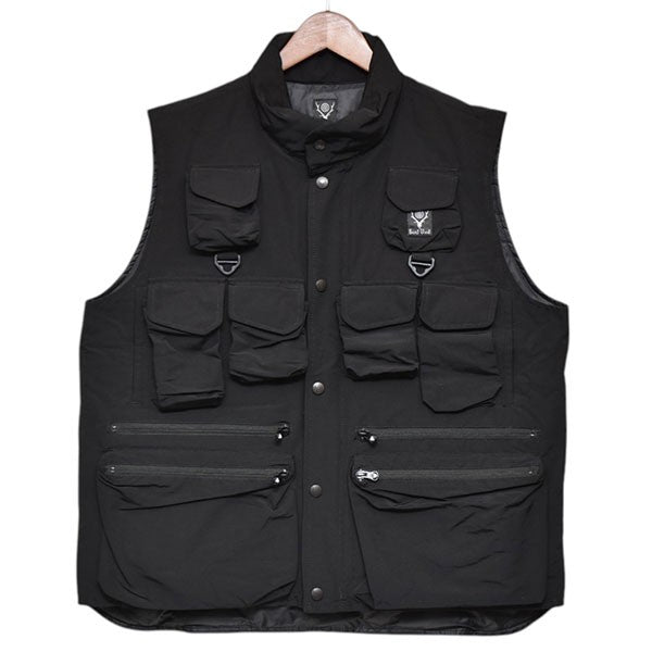 south2 west8 Multi Pocket Zipped Down Vest ダウンベスト NS709 古着・中古-1枚目のアイテム画像