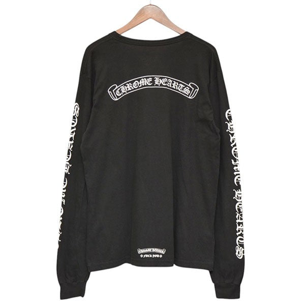 クロムハーツ　ロンT スクロールラベル CHROME HEARTS クロムハーツ（原本無） CHクロス スクロール