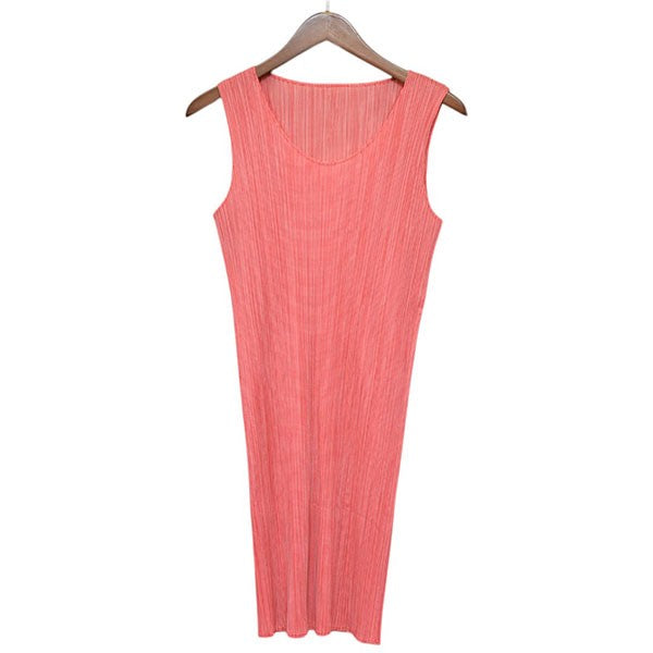 PLEATS PLEASE ISSEY MIYAKE ノースリーブプリーツワンピース PP82-JH819 古着・中古-1枚目のアイテム画像