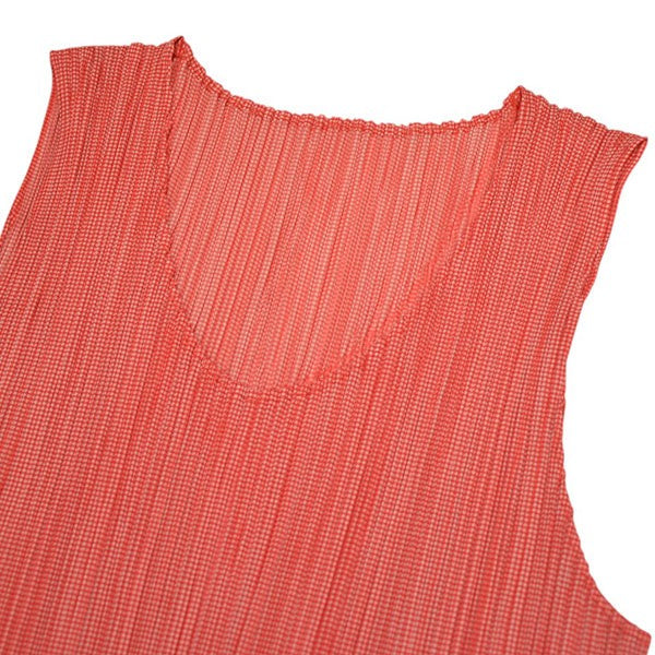 PLEATS PLEASE ISSEY MIYAKE ノースリーブプリーツワンピース PP82-JH819 古着・中古-3枚目のアイテム画像