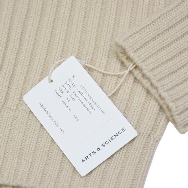 ARTS＆SCIENCE 2023AW TURTLE NECK RIB KNIT カシミヤタートルネックニット セーター 0233-U8031-K031 古着・中古-5枚目のアイテム画像