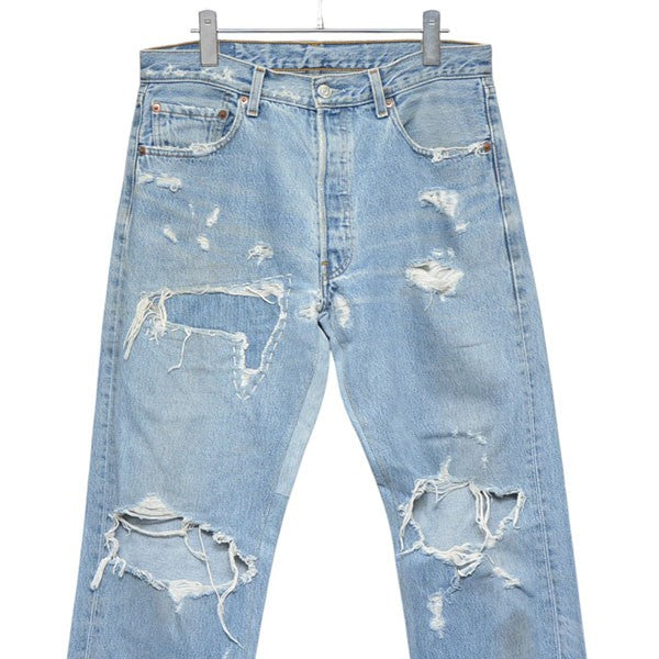 READYMADE 2022SS VINTAGE 501 RE JEANS ダメージ加工リメイクデニムパンツ RE-CO-BL-00-00-191 古着・中古-3枚目のアイテム画像
