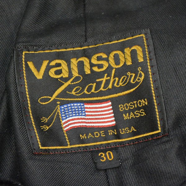 VANSON(バンソン) 1980-1990年代 Vintage TALONジップ レザーパンツ
