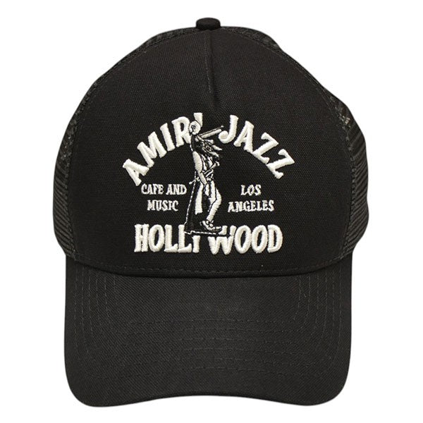 AMIRI アミリ　メッシュキャップ　ブラック AMIRI(アミリ) 2025SS Jazz Wolf トラッカーキャップ メッシュ
