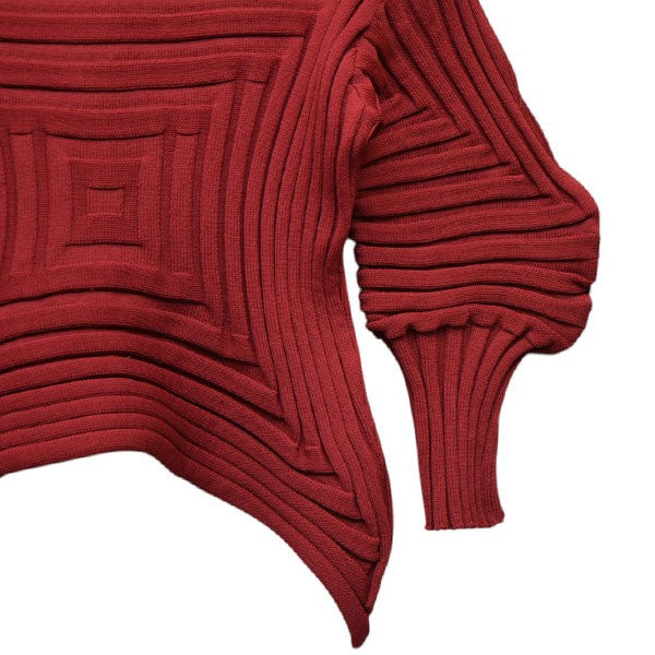 PLEATS PLEASE ISSEY MIYAKE 2023AW FLOST KNIT 変形ニット セーター PP33KK801 古着・中古-4枚目のアイテム画像