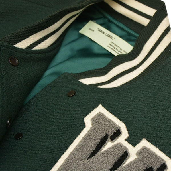OFFWHITE Virsity Stadium Jacket ウールスタジャン ジャケット ブルゾン OWEA034E17645034 古着・中古-4枚目のアイテム画像