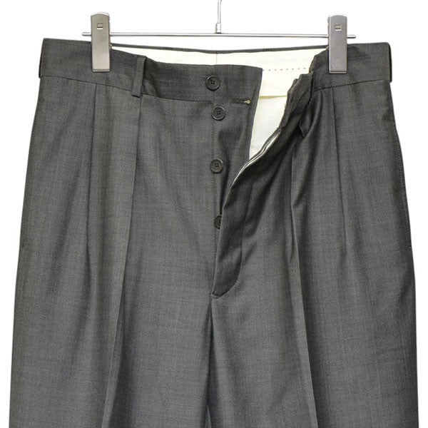 ベルナールザンス　ワイドスラックス　グレー　ベルウィッチ　ビームスエフ ベルナールザンス ワイドスラックス グレー ベルウィッチ