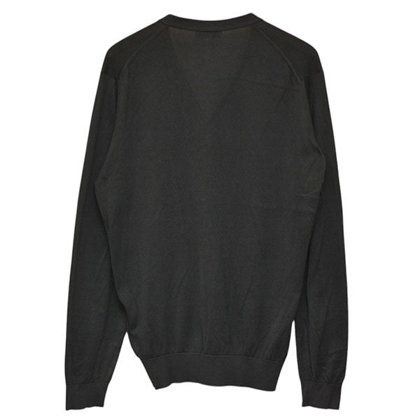 [美品]JOHN SMEDLEY ジョンスメドレー カーディガン　黒　S JOHN SMEDLEY（ジョンスメドレー） 24G Vネックカーディガン