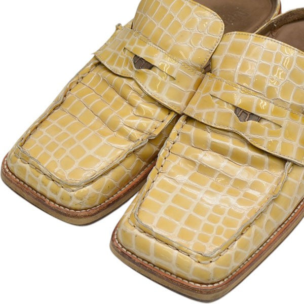 ARCHES  EMBOSSED MULE　クロコ型押しローファー　ブーツ　ミュール　FMROWACH1005A8