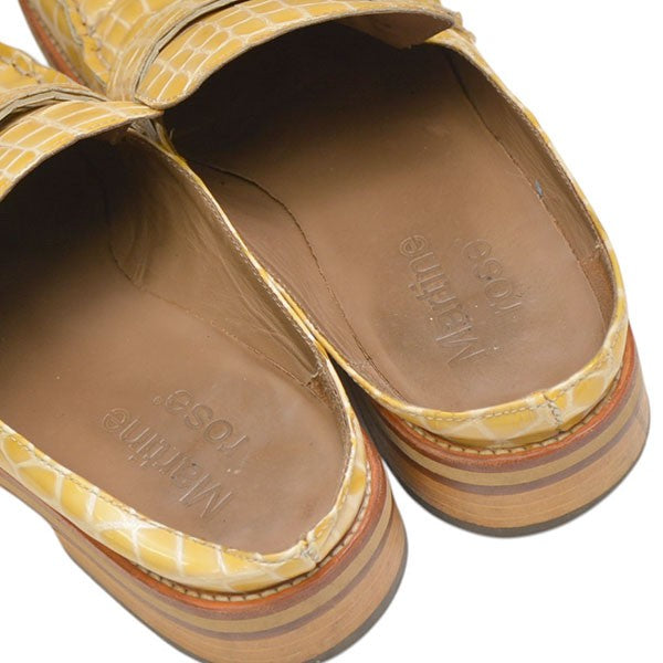 ARCHES  EMBOSSED MULE　クロコ型押しローファー　ブーツ　ミュール　FMROWACH1005A8