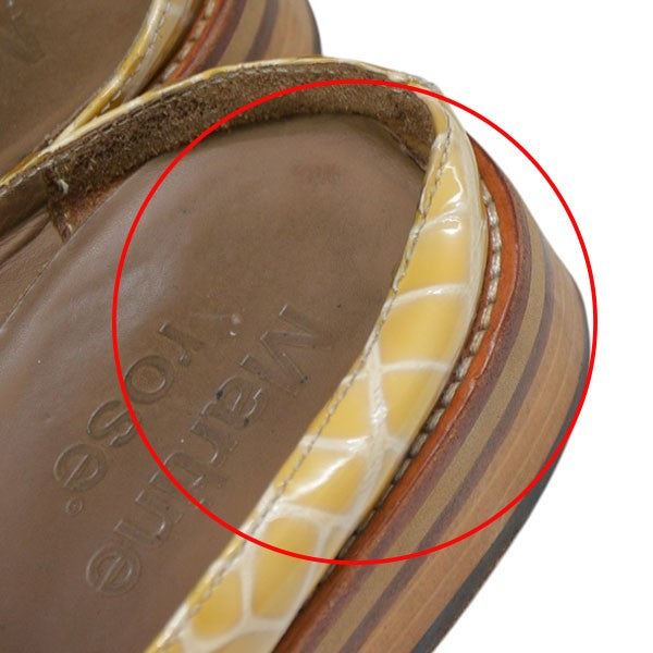 ARCHES  EMBOSSED MULE　クロコ型押しローファー　ブーツ　ミュール　FMROWACH1005A8