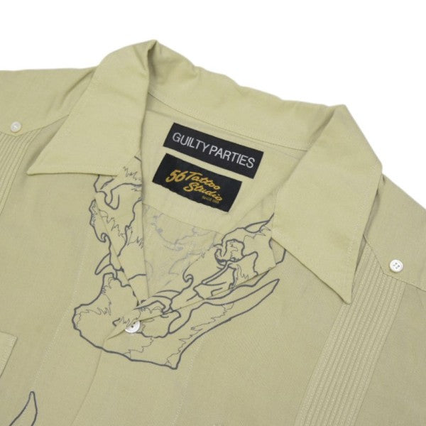 WACKO MARIA×56 TATOO STUDIO 2024SS CUBA SHIRT S／S 半袖キューバシャツ 古着・中古-3枚目のアイテム画像