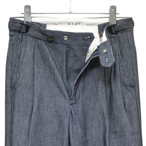 KYOU Dobby Denim Action Trousers スラックスパンツ KU5SSMPNT02 古着・中古-5枚目のアイテム画像