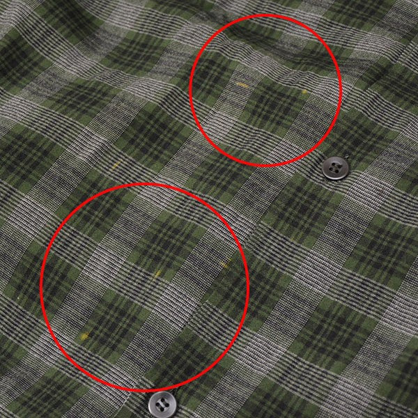 COMOLI(コモリ) 2020SS レーヨンオープンカラーチェックシャツ R01