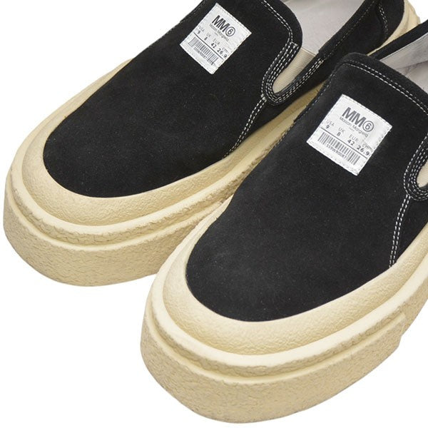 Maison Margiela マルジェラ　ブラック　スニーカー　スリッポン Maison Margiela マルジェラ ブラック スニーカー スリッポン