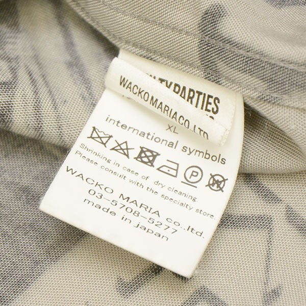 WACKO MARIA 2023AW DEAD KENNEDYS HAWAIIAN SHIRT LS (TYPE-2) ケネディハワイアンシャツ アロハシャツ 古着・中古-8枚目のアイテム画像