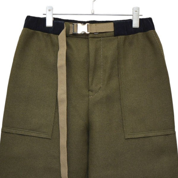 sacai(サカイ) 2019AW WOOL MELTON PANTS ウールメルトンパンツ 19