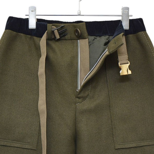 sacai(サカイ) 2019AW WOOL MELTON PANTS ウールメルトンパンツ 19