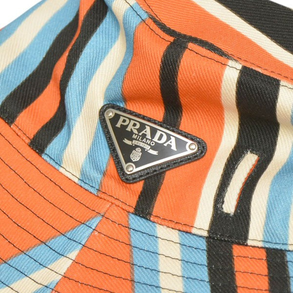 PRADA(プラダ) 2022SS Print Drill Hat プリントドリルハット バケット