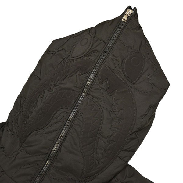 A BATHING APE 2025SS LINE CAMO QUILTED NYLON SHARK FULL ZIP JACKET キルティングカモフラシャークジャケット 1K80-141-309 古着・中古-3枚目のアイテム画像