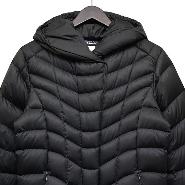ほぼ未使用✨　パタゴニア　ダウンコート　ブルー　XL相当　ロング　フード　刻印 フード付きロングダウンコート／タフタ｜ダウン/中綿コート｜ニコル