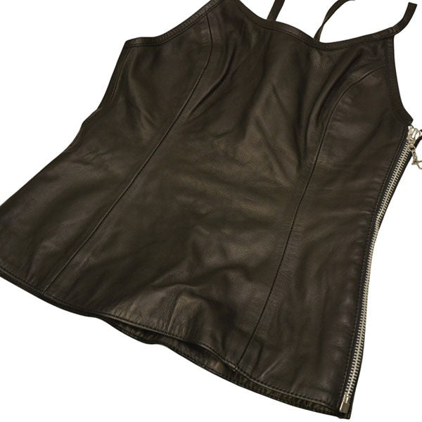 OUR LEGACY STRING TANK レザータンクトップ キャミソール W2239SB 古着・中古-4枚目のアイテム画像