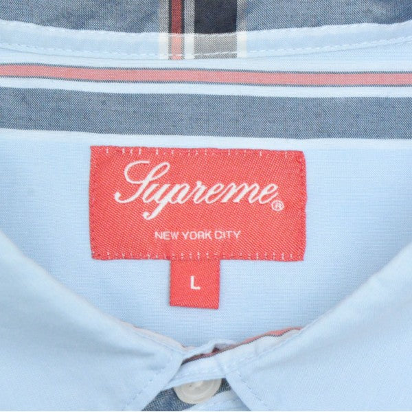Supreme 2021SS Lightweight Plaid S S Shirt ライトウェイトプレイドショートスリーブストライプシャツ 古着・中古-5枚目のアイテム画像
