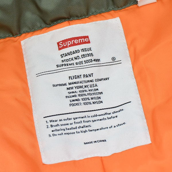 Supreme(シュプリーム) 2022AW Nylon Flight Pant ナイロンフライト