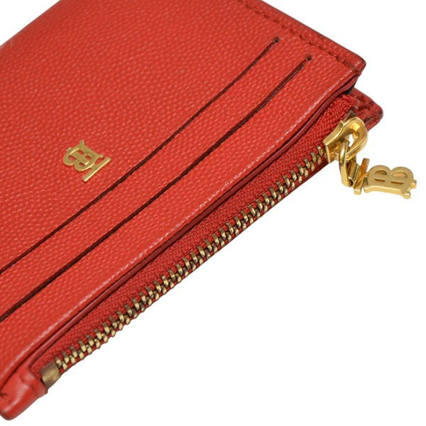 バーバリー カードケース TBロゴ金具 レザー レッド ケース 小銭入れ BURBERRY(バーバリー) TBロゴカードケース 財布 レッド｜【公式