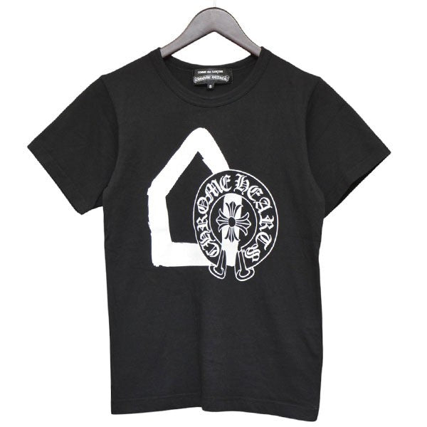 CHROME HEARTS×COMME des GARCONS ロゴプリント半袖TシャツZI