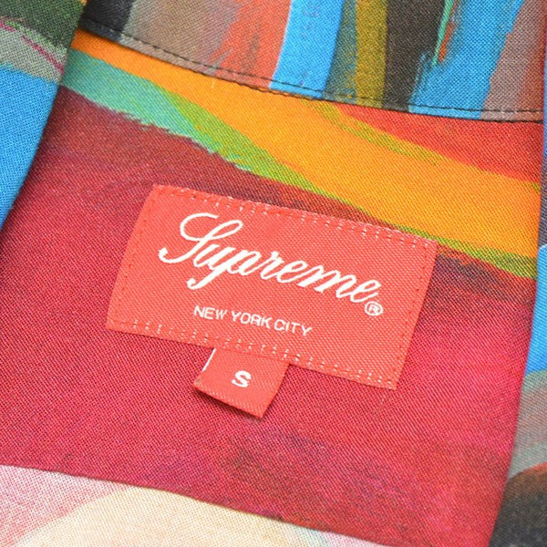 Supreme 2019SS Reaper Rayon SS Shirt 総柄レーヨンシャツ オープンカラーシャツ 開襟半袖シャツ 古着・中古-5枚目のアイテム画像