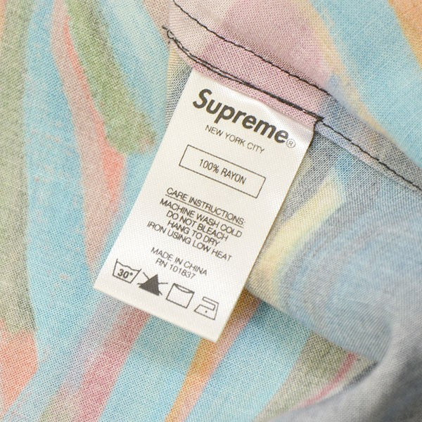 Supreme 2019SS Reaper Rayon SS Shirt 総柄レーヨンシャツ オープンカラーシャツ 開襟半袖シャツ 古着・中古-6枚目のアイテム画像