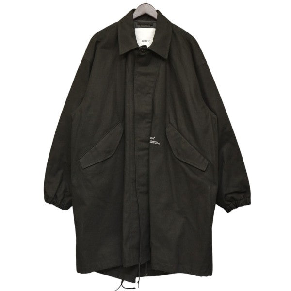 WTAPS / SMOCK / COAT / COTTON . SERGE 黒 WTAPS(ダブルタップス) 2024AW SMOCK COAT COTTON SERGE クロスボーン