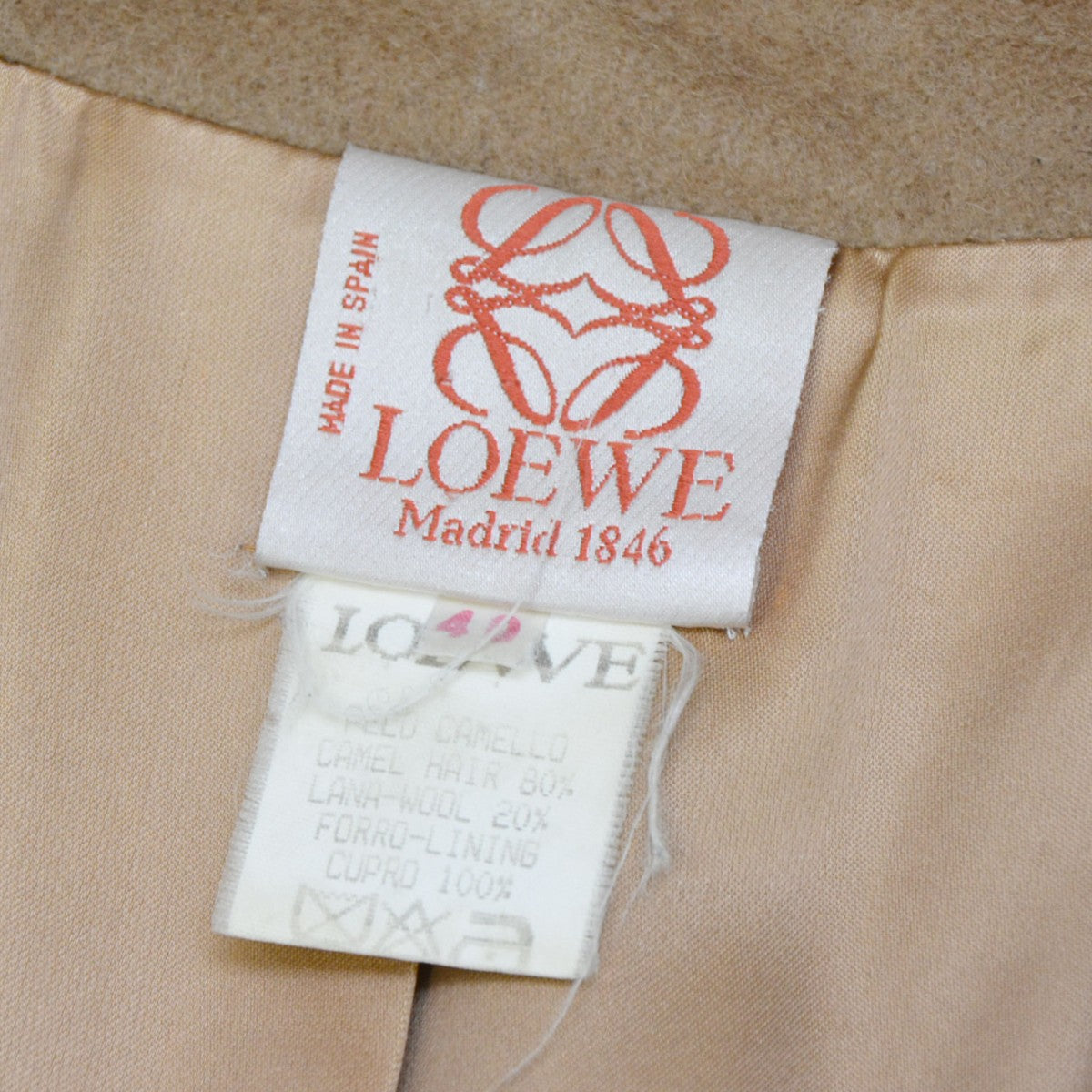 LOEWE(ロエベ) Archive 比翼チェスターコート アーカイヴ Vintage
