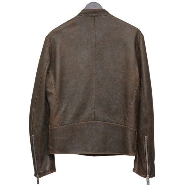 トワパパ　スカーフェイス　IT´S MY　未使用　レザージャケット　4XL Maison Margiela(メゾンマルジェラ) 2017SS 八の字ジップライダース