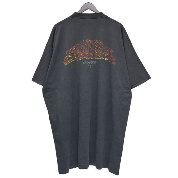 2023モデル　OFFSHOREヴィンテージ加工オーバーサイズプリントTシャツ　USED加工Tシャツ　739028 TPVM8
