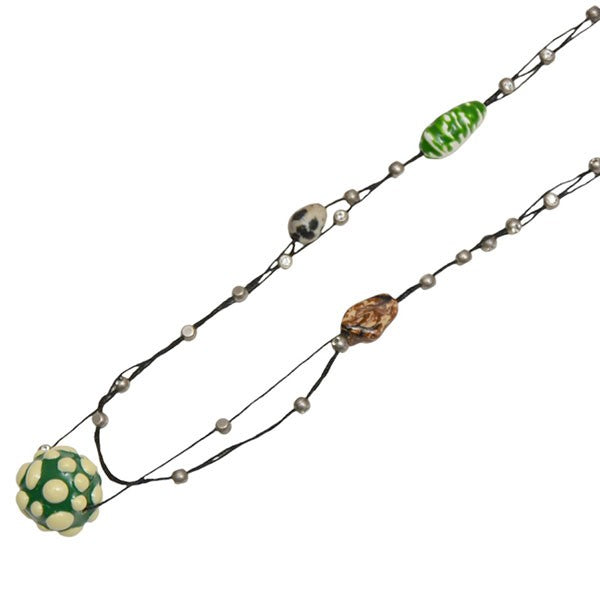 ENAMEL PENDANT NECKLESS DALMATIAN　ストーン装飾ネックレス