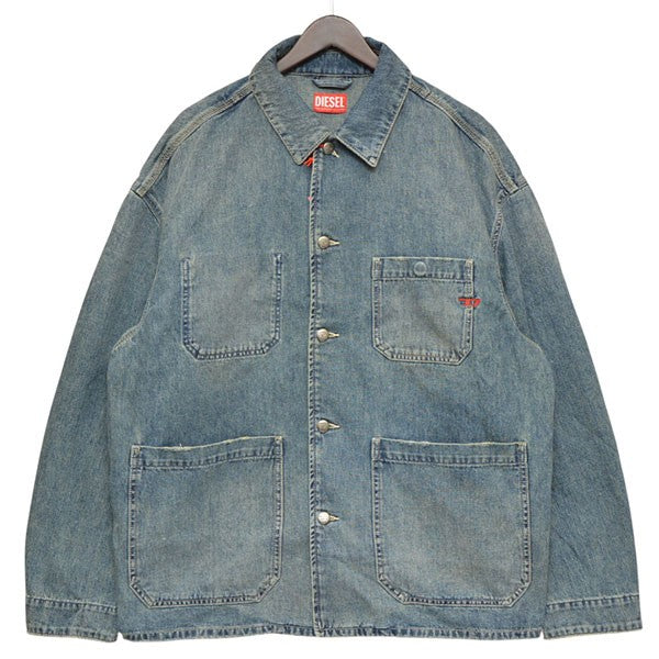 DIESEL D-STACK-U Utility-style denim jacket デニムカバーオール デニムジャケット A19260 068SK 古着・中古-1枚目のアイテム画像