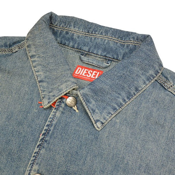 DIESEL D-STACK-U Utility-style denim jacket デニムカバーオール デニムジャケット A19260 068SK 古着・中古-3枚目のアイテム画像