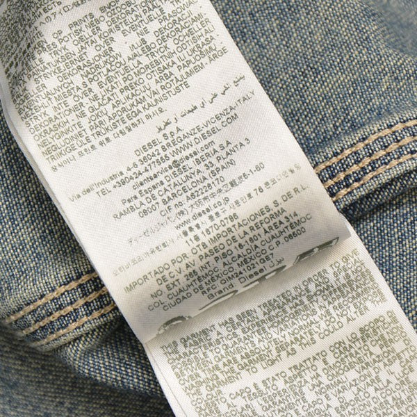 DIESEL D-STACK-U Utility-style denim jacket デニムカバーオール デニムジャケット A19260 068SK 古着・中古-8枚目のアイテム画像