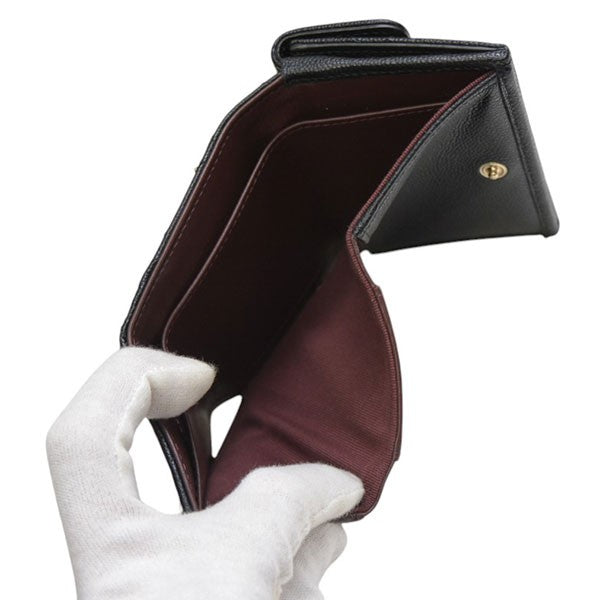 キャビアスキン　クラシック スモール フラップウォレット　二つ折り財布　AP0230